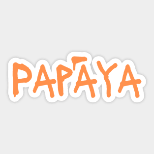 Papaya Sticker